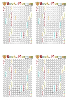 Book of Mormon reading charts for the kids – The Idea Door